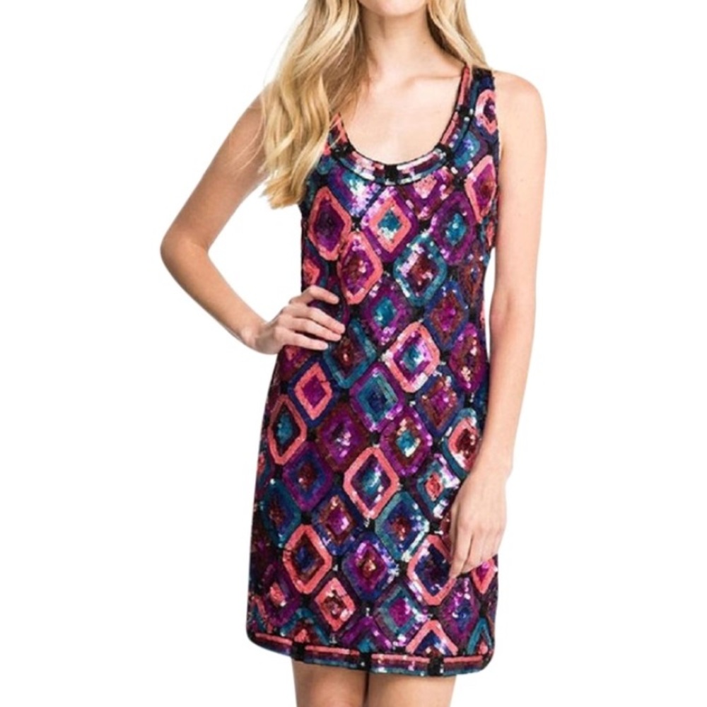 Trina Turk “All Eyes On Me” Sequin Shift Dress